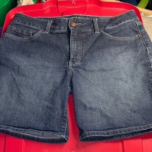 Lee Riders Mid-Rise Blue Shorts